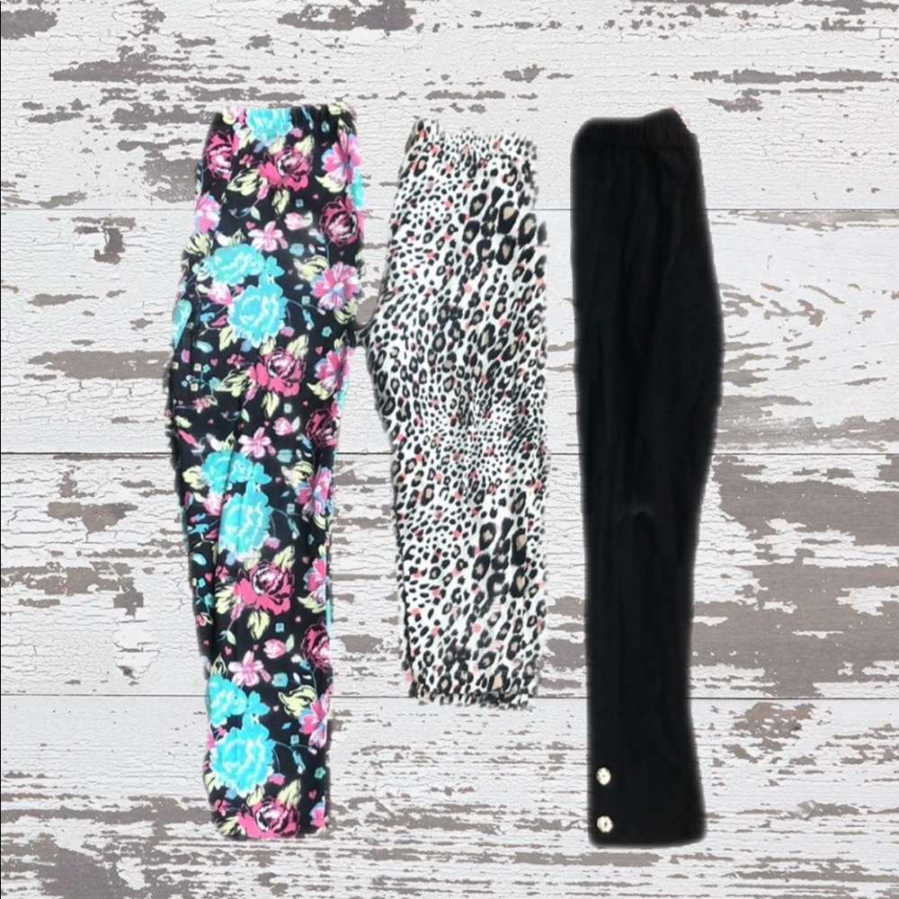 Faded Glory | Girl’s 3 Pairs of Leggings size M.